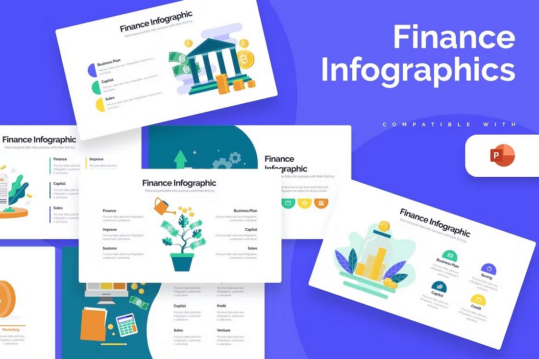 Business Finance Animated PowerPoint Infographics