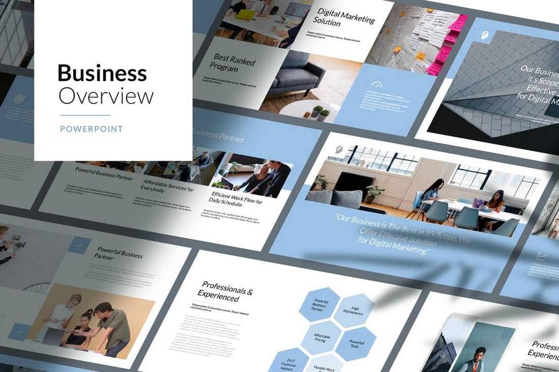 Business-Overview-Corporate-Powerpoint-Template 30+ Best Business & Corporate PowerPoint Templates 2021 design tips 