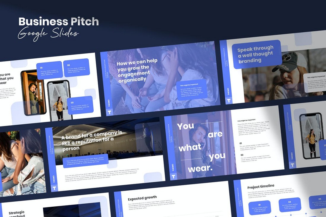 Business Pitch Deck Google Slides Template