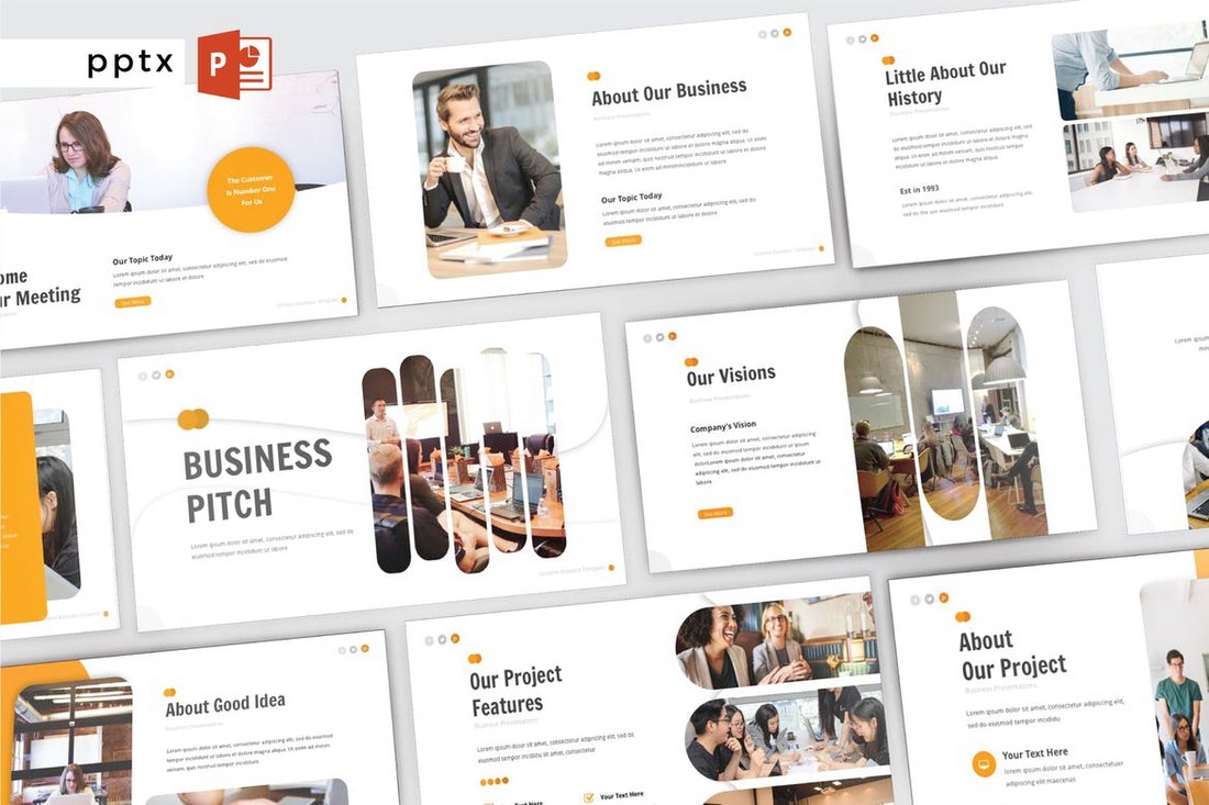 Business Pitch - Modern PowerPoint Template