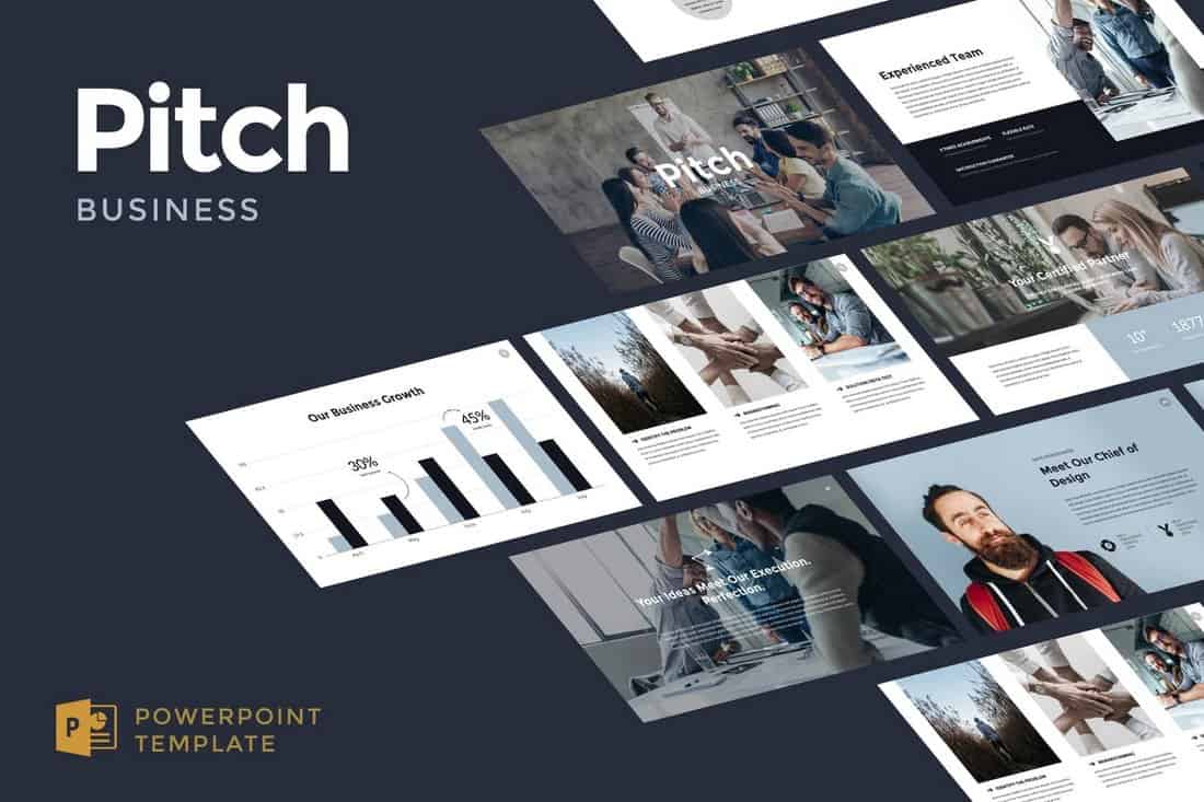 Business Pitch - Startup Pitch Deck Template For PowerPoint