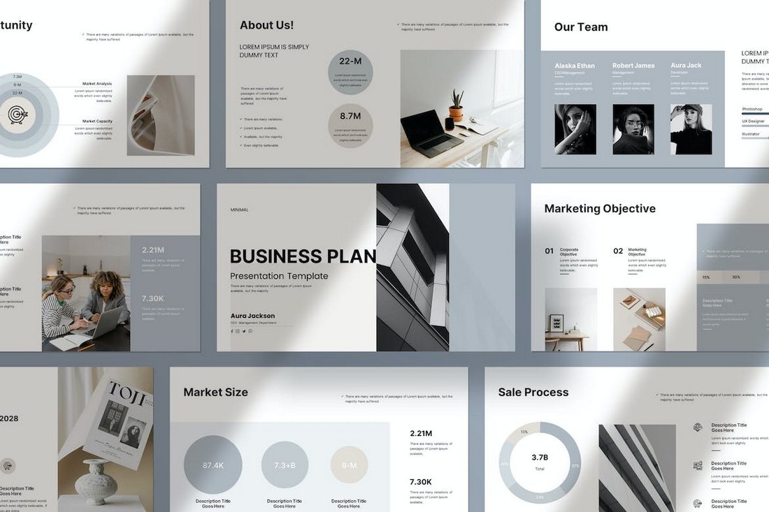 Business Plan - Clean Google Slide Template