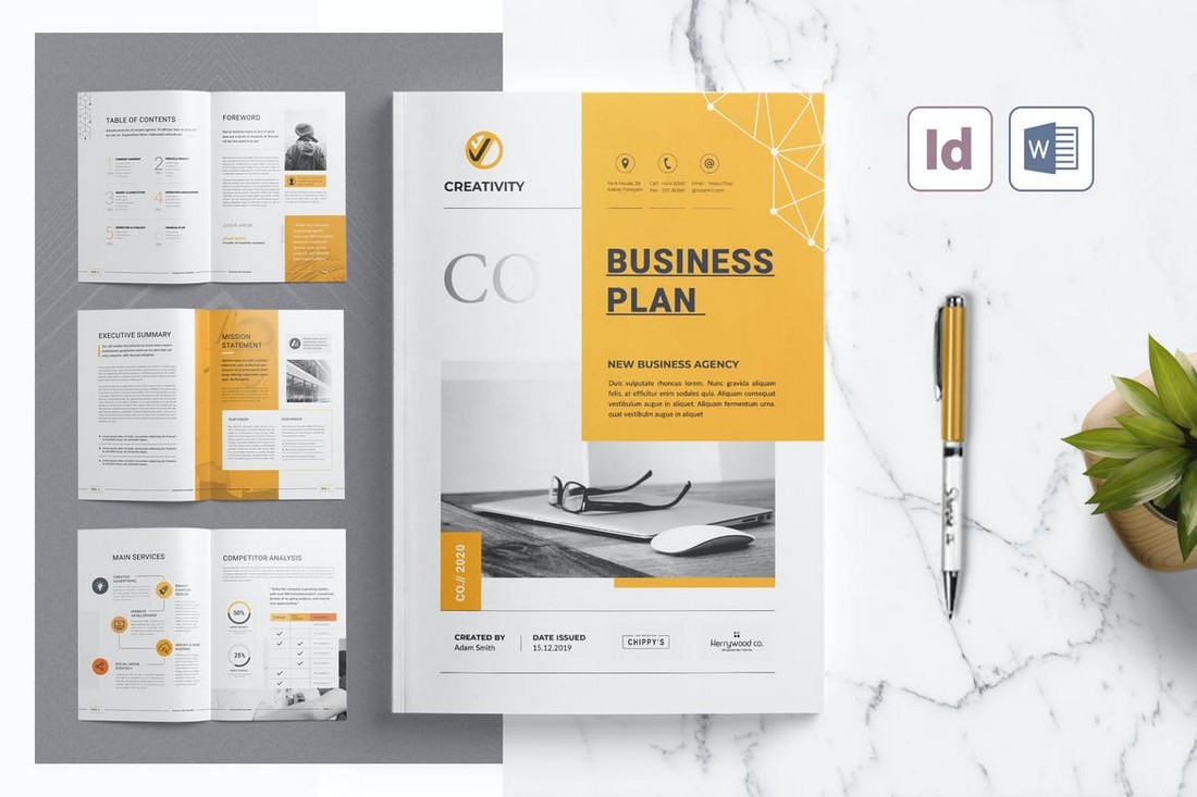 business plan template download free word