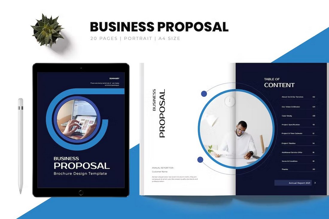 business plan cover page design