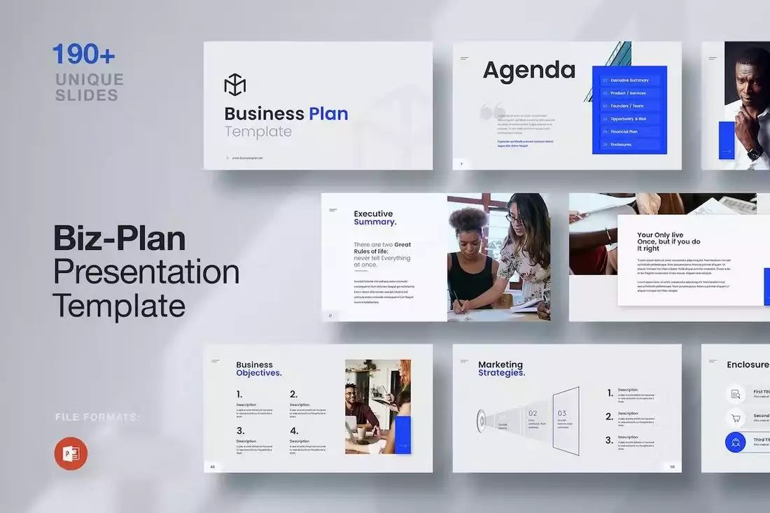 Business Plan Unique Presentation Template Design Shack
