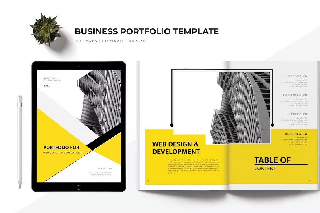 word portfolio templates