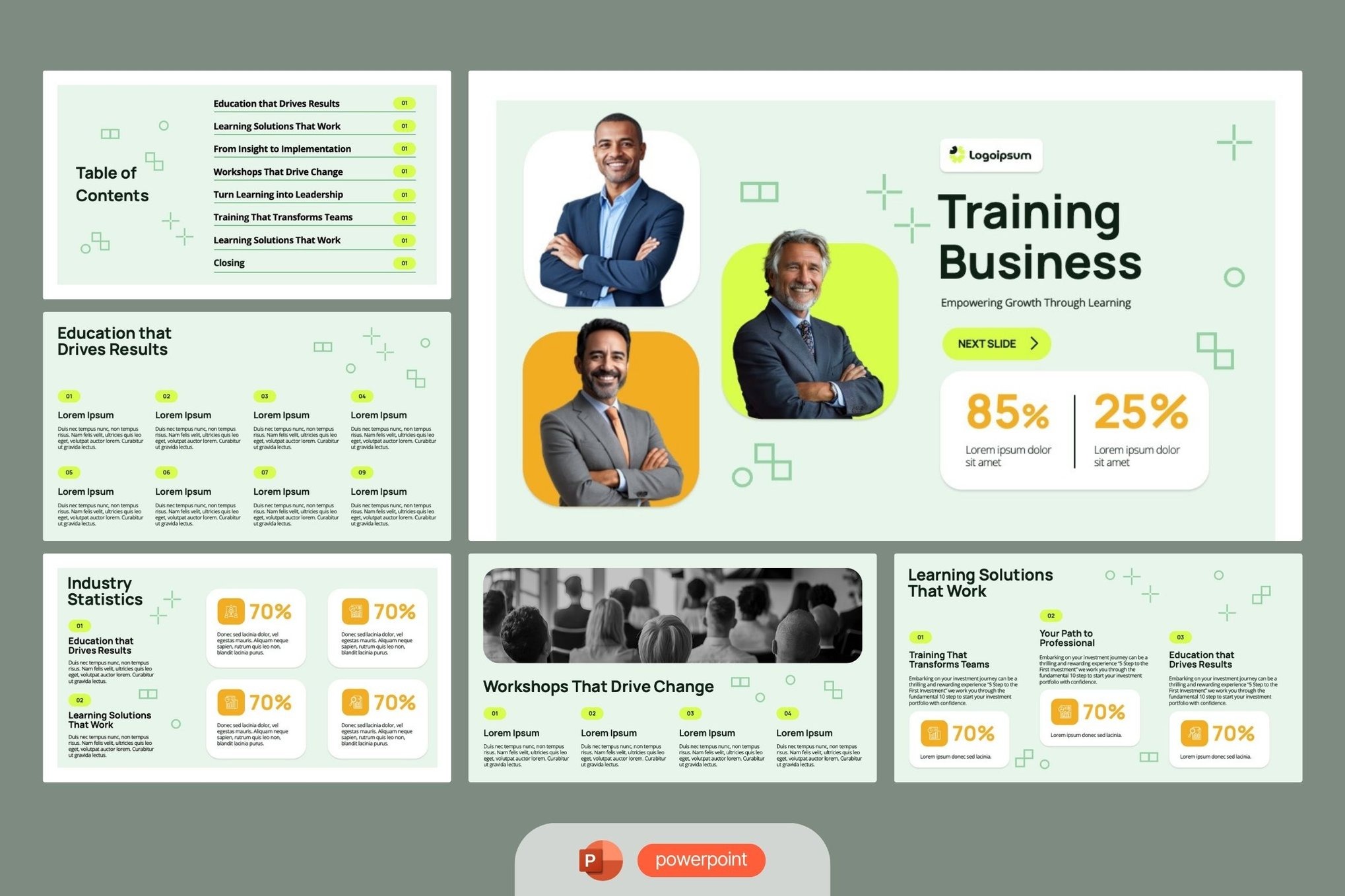 Business Training - Modern PowerPoint Template
