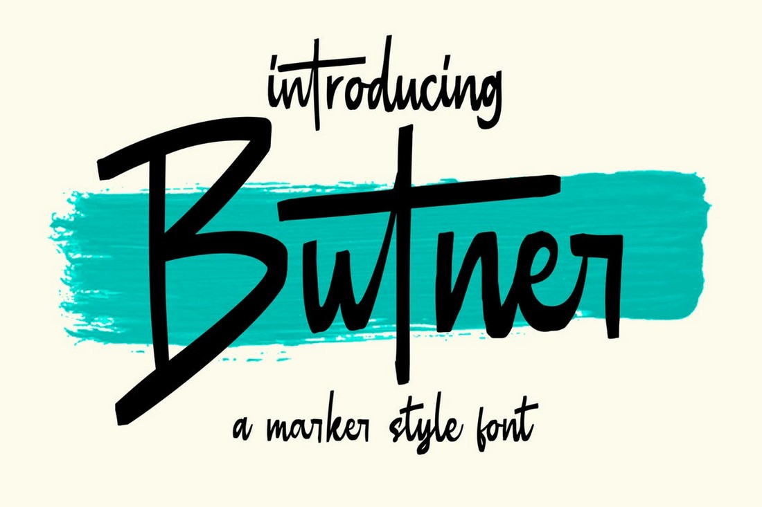 Butner-Permenant-Marker-Font 20+ Best Marker Fonts for Creative Typography 2022 design tips 