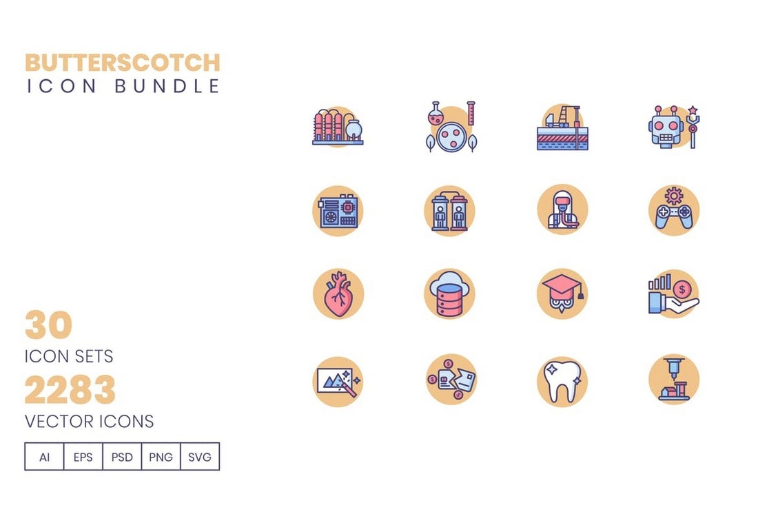 Butterscotch-Icon-Bundle-2200-icons 20+ Best Instagram Story Highlight Icons (Free + Pro) design tips 