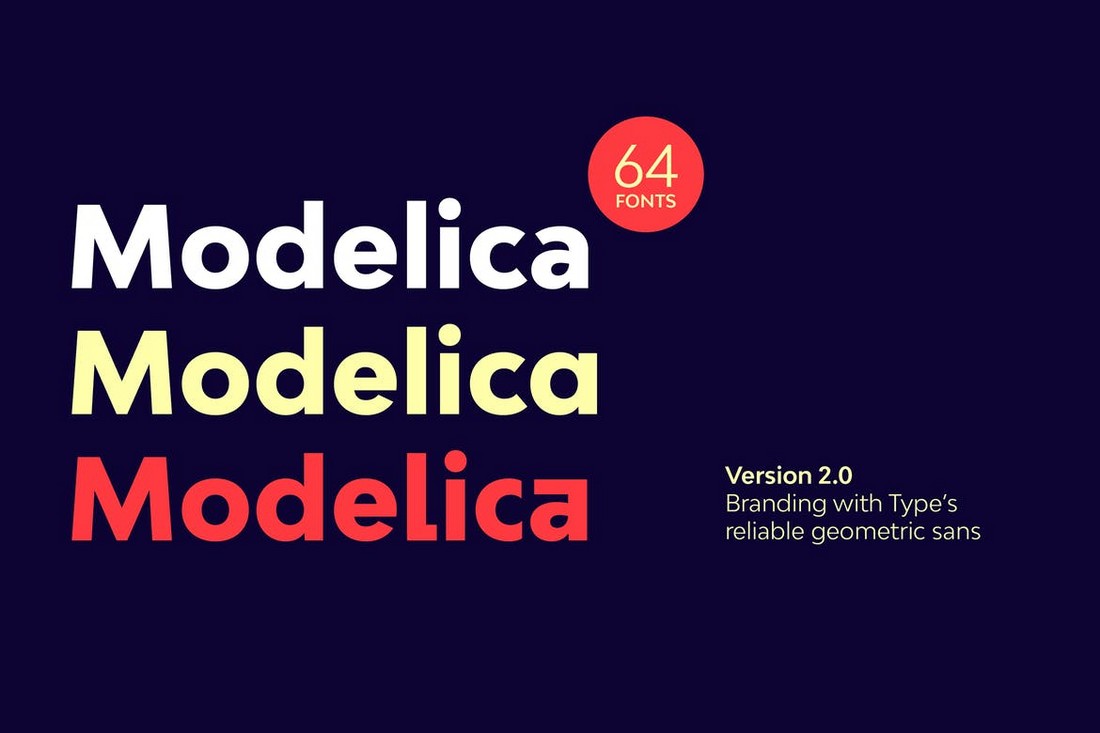 Bw Modelica - 60 Geometric Fonts