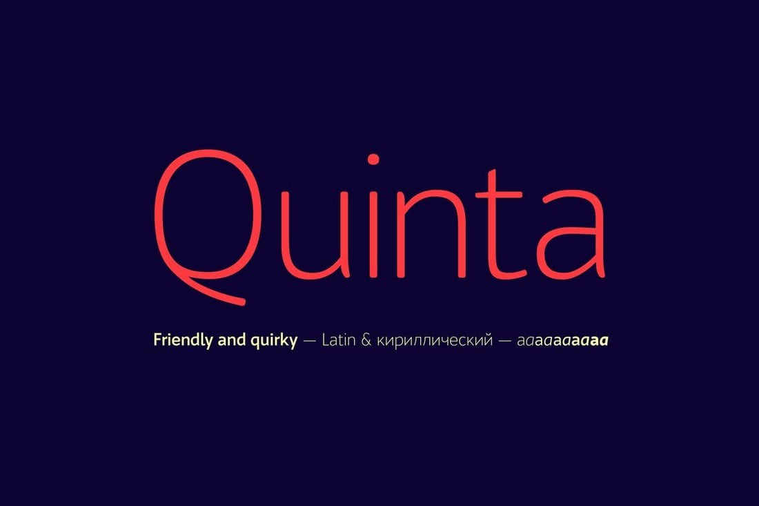 Bw Quinta font family