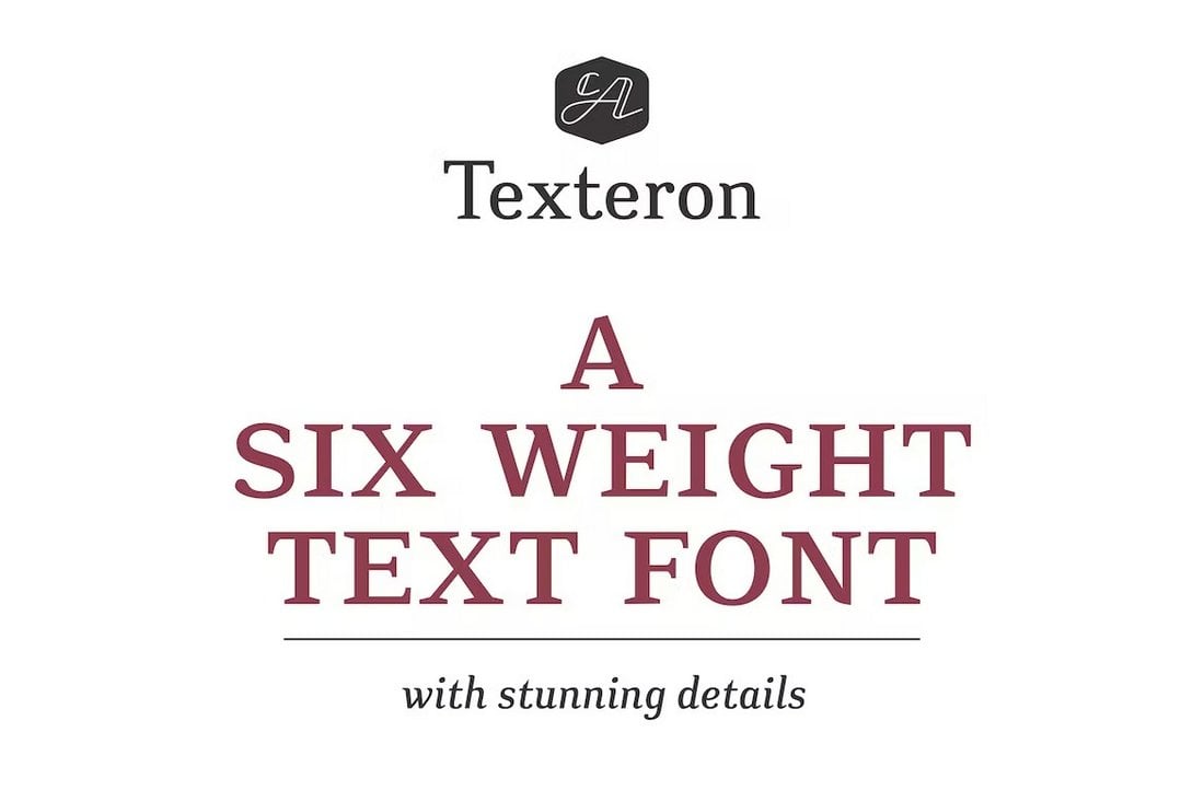 CA Texteron - Rangkaian Font Serif untuk Dokumen Hukum