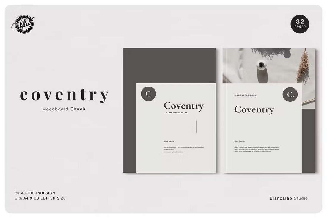 COVENTRY - الگوی کتاب الکترونیکی Moodboard