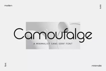 Camaufalge Minimalism Clean Font