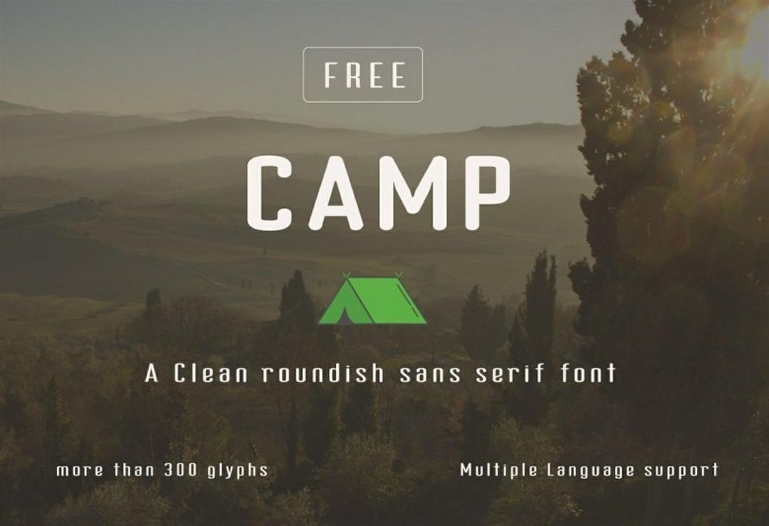Camp - Free Outdoor Font