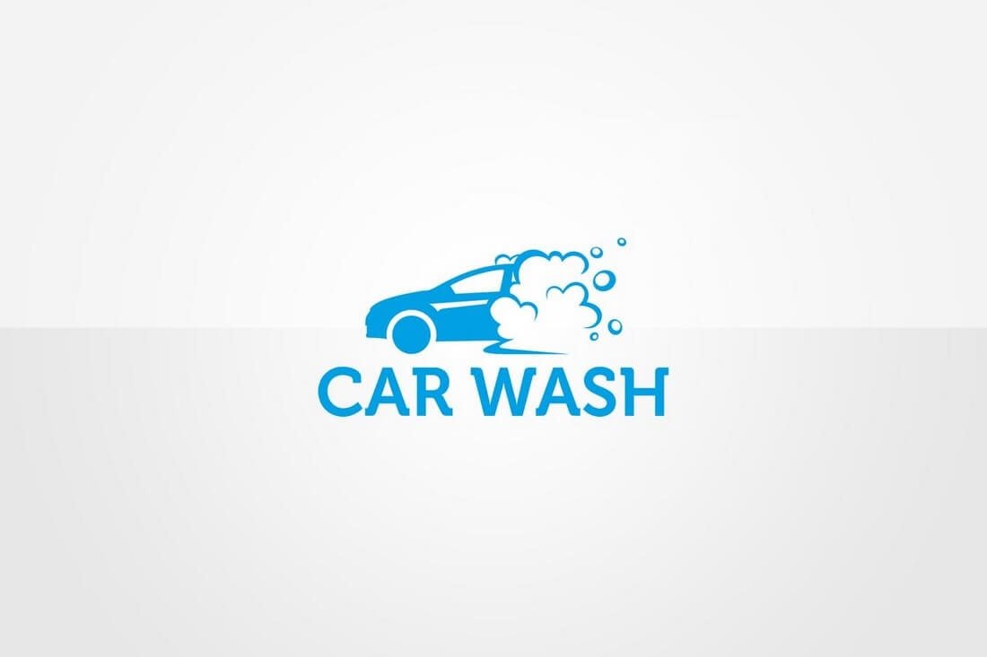 Car-Wash-Logo-Template 50+ Best Minimal Logo Design Templates design tips 