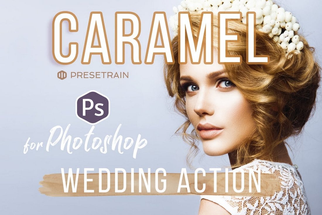 Caramel Wedding Photoshop Action.