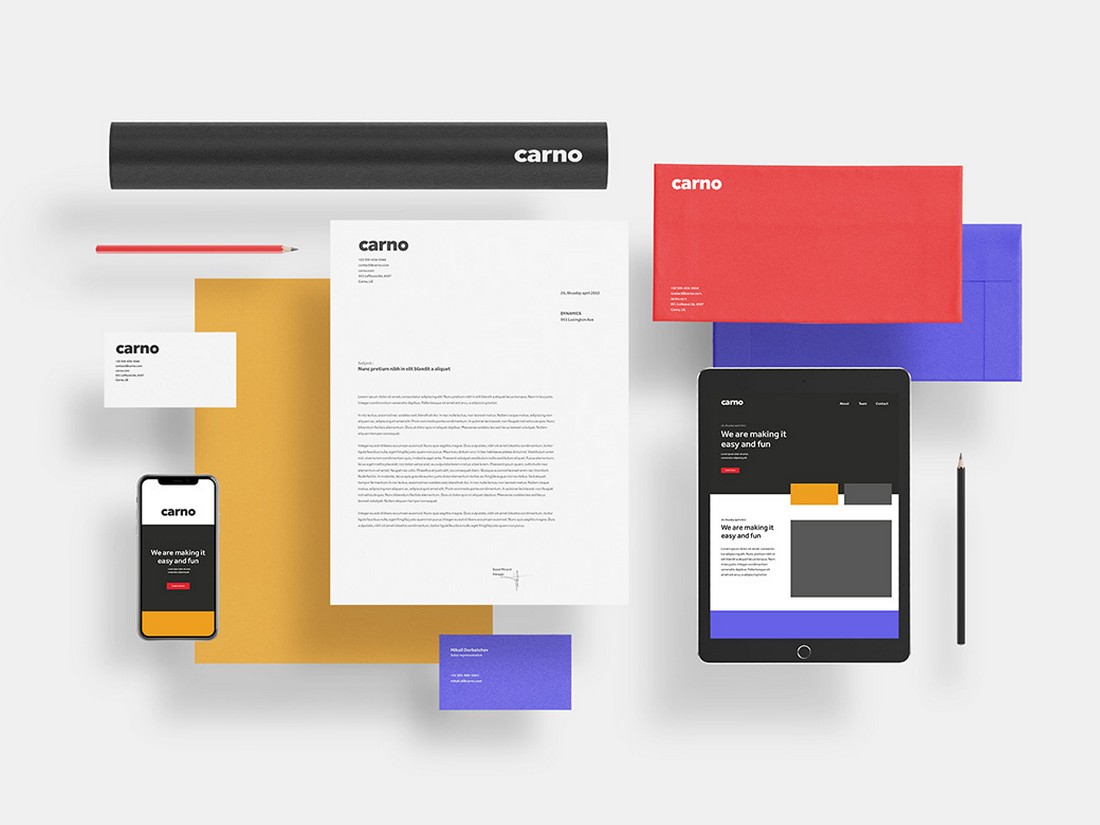 Carno - Free Branding Mockup Template