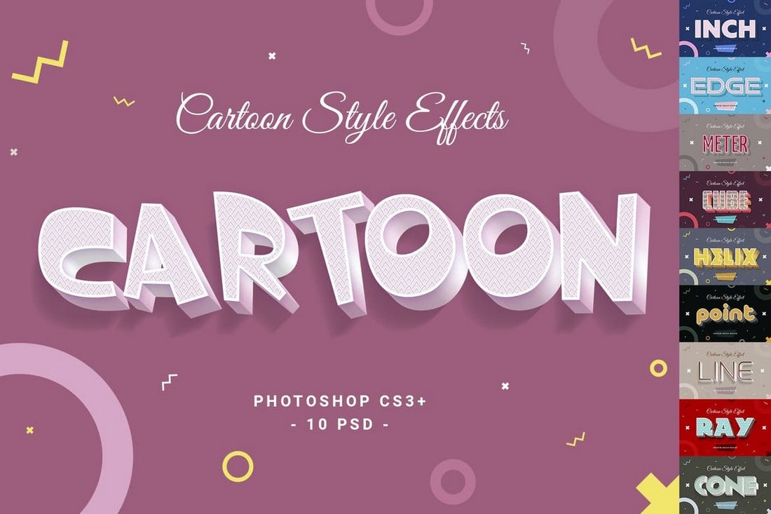 Cartoon Style Photoshop Text Effects
