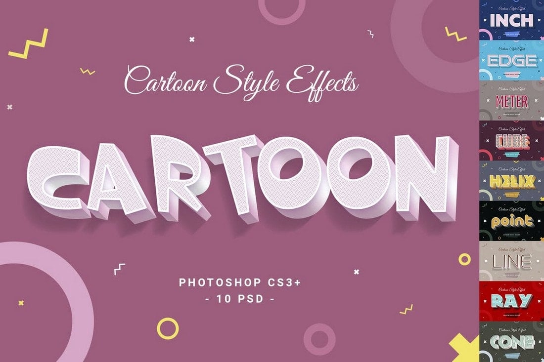 Cartoon-Style-Text-Effects-for-Photoshop 25+ Best Photoshop Text Effects 2020 (Free & Premium) design tips 