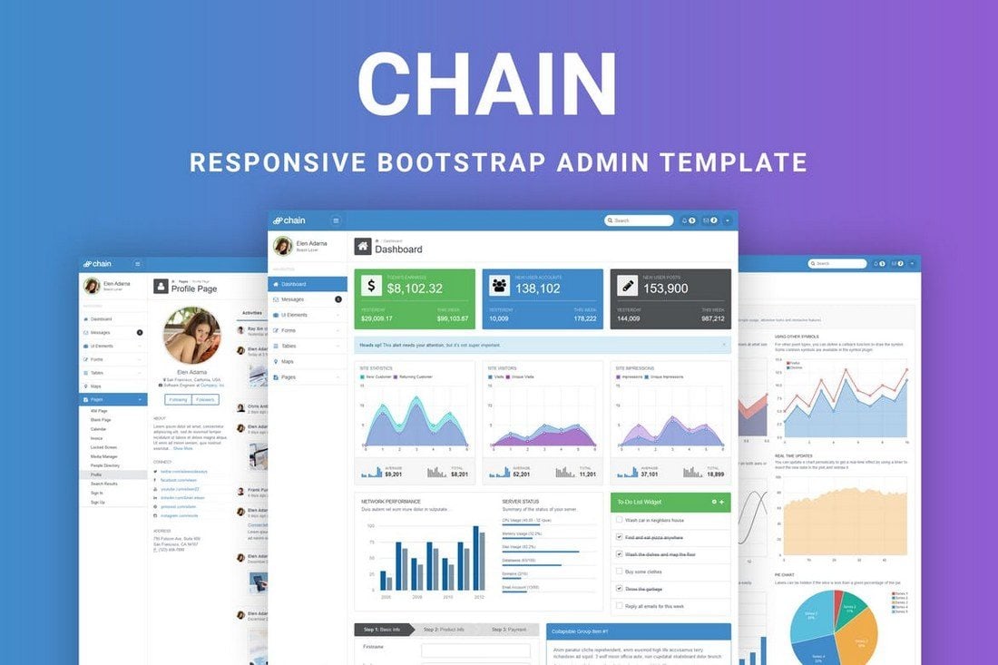Chain-Responsive-Bootstrap-Admin-Template 40+ Best Bootstrap Admin Templates of 2021 design tips