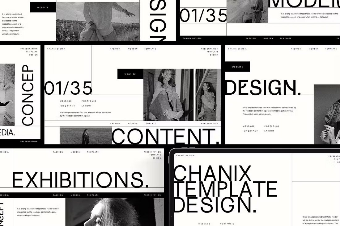 Chanix - قالب Google Minimal Slides Creative