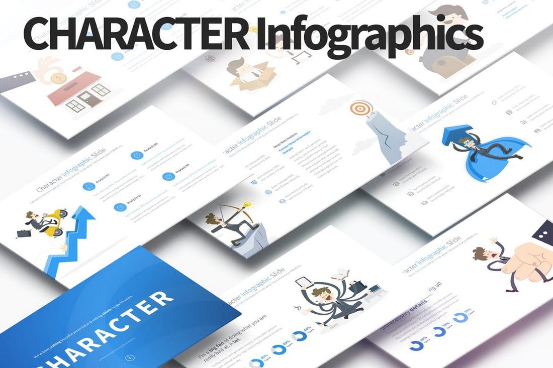 Character-PowerPoint-Infographics-Slides 40+ Best Infographic Templates (Word, PowerPoint & Illustrator) design tips 