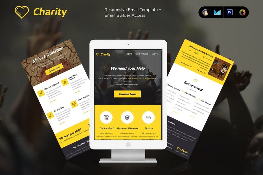 Charity - MailChimp Email Newsletter Template