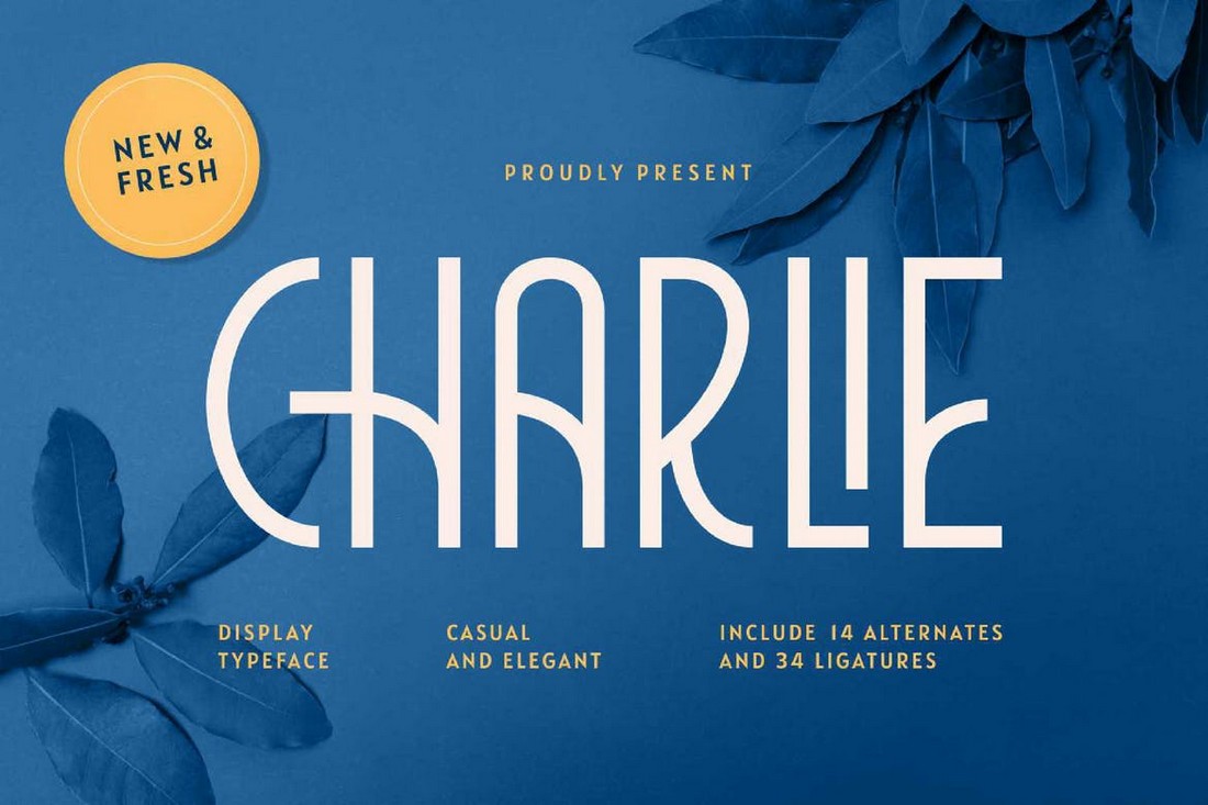 Charlie - Modern Art Deco Font