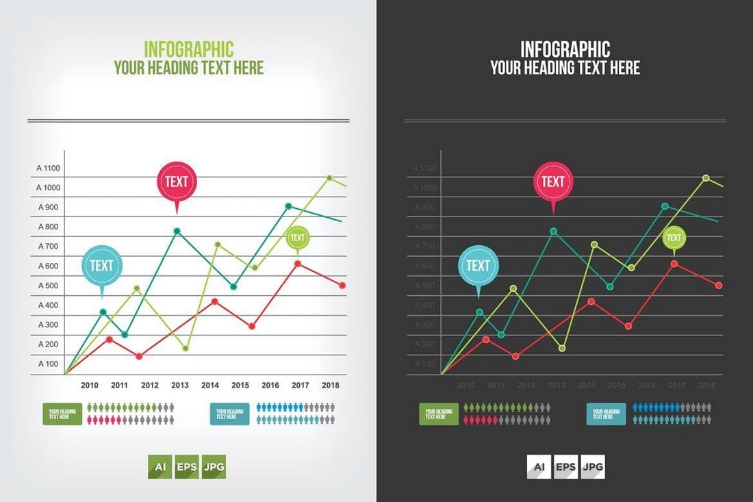 Chart-Infographics-Two-Variations 40+ Best Infographic Templates (Word, PowerPoint & Illustrator) design tips 