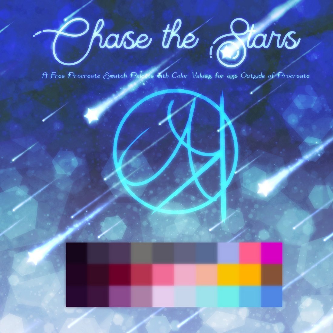 Chase the Stars - Free Procreate Color Palette