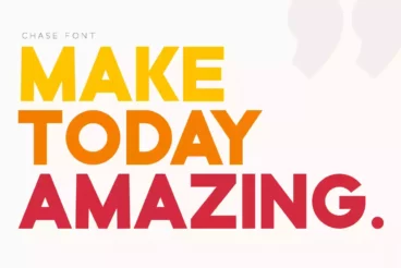 First alternate image for Chase Font Family