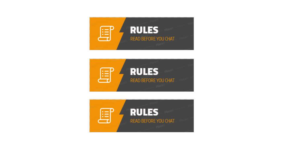 Chat Rules Twitch Panel Template