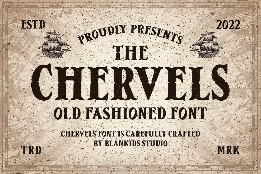 Chervels - Old Fashioned Pirate Font