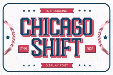 Chicago Shift Baseball Font