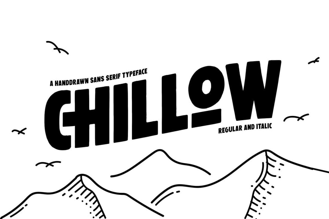 Chillow - Hand-Drawn Title Font