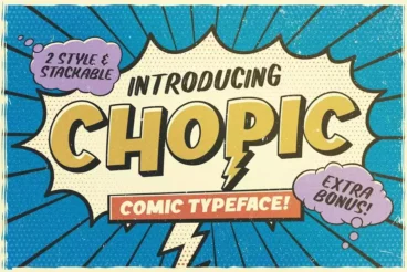 Chopic Vintage Comic Font