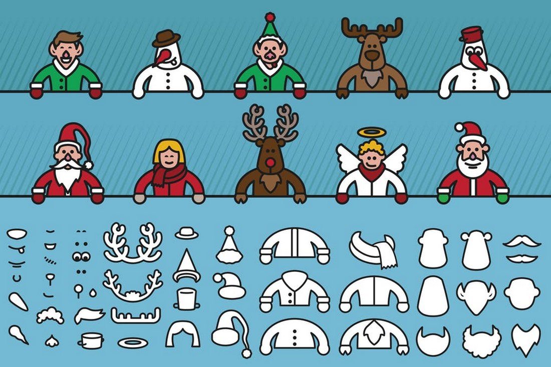 Christmas-Character-Creator 70+ Christmas Mockups, Icons, Graphics & Resources design tips 