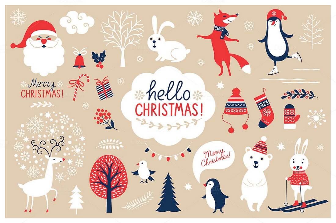 Christmas-Characters-Set 70+ Christmas Mockups, Icons, Graphics & Resources design tips 