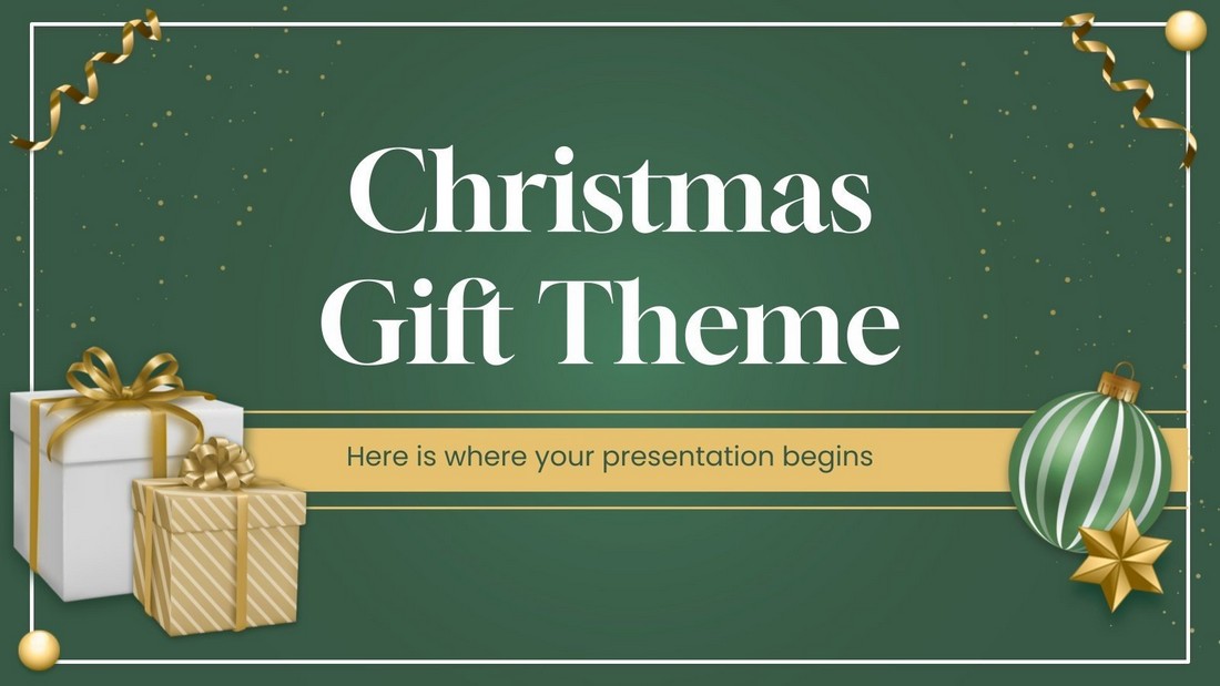 Regalos de Navidad – Plantillas gratuitas de PowerPoint para Navidad