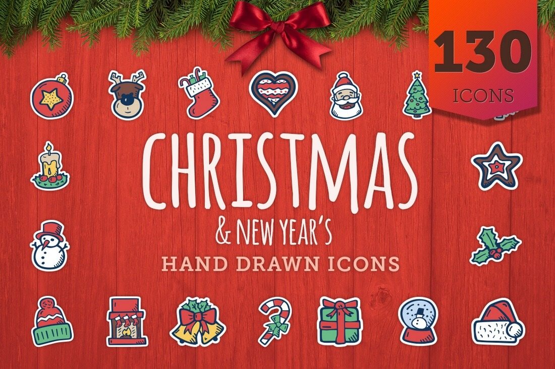 Christmas-New-Years-Icons 100+ Christmas Mockups, Icons, Graphics & Resources design tips 