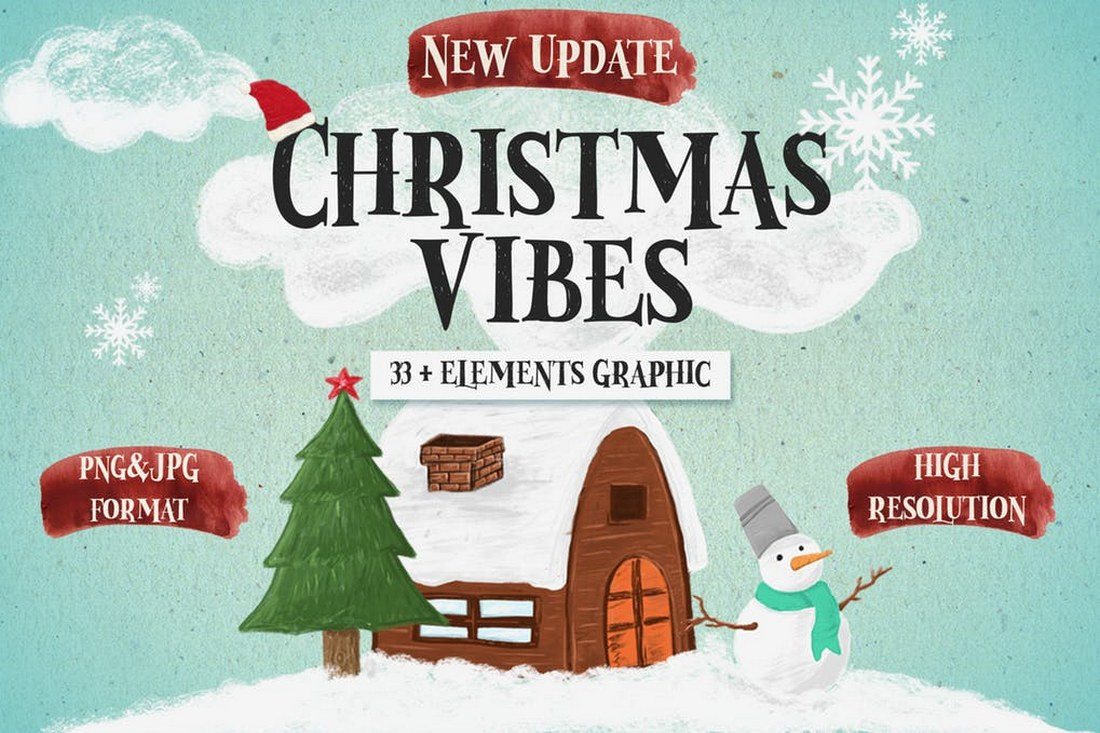 Christmas-Vibes-33-Elements-and-Graphics 70+ Christmas Mockups, Icons, Graphics & Resources design tips 