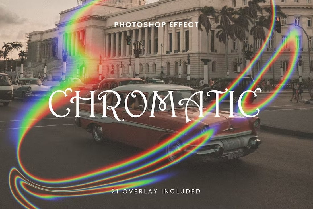 Chromatic Overlay Photo Effect PSDs