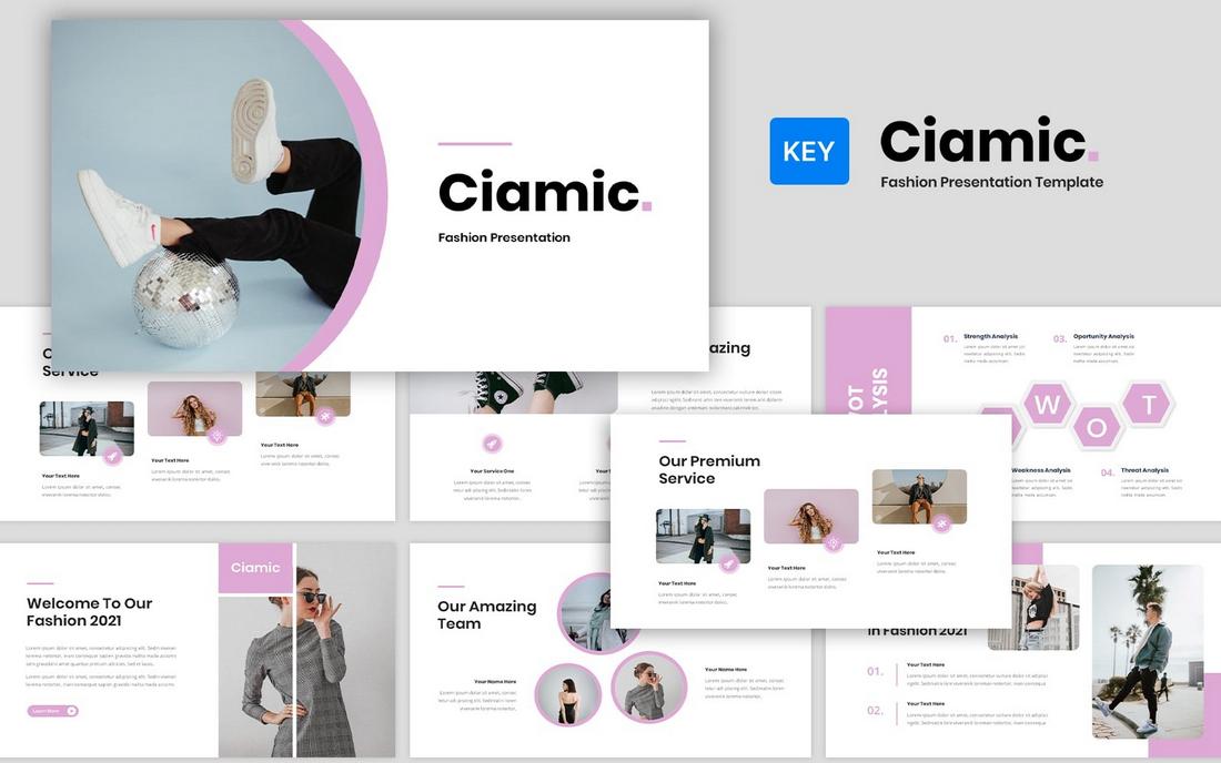 Ciamic - Free Fashion Business Presentation Template