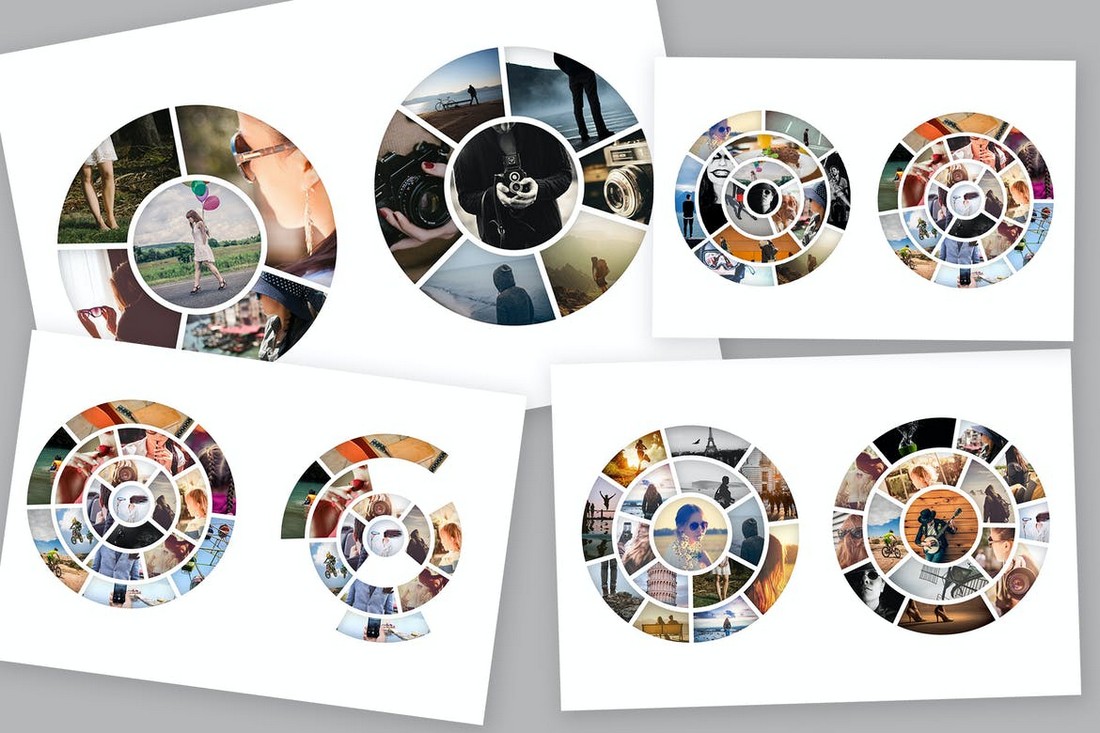 Circle-Photo-Collage-Templates 20+ Best Photo Collage Templates for Photoshop design tips 