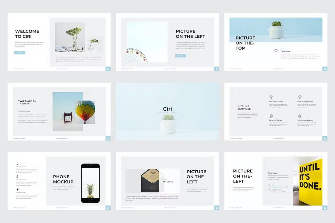 Ciri - Stylish Clean Powerpoint Template