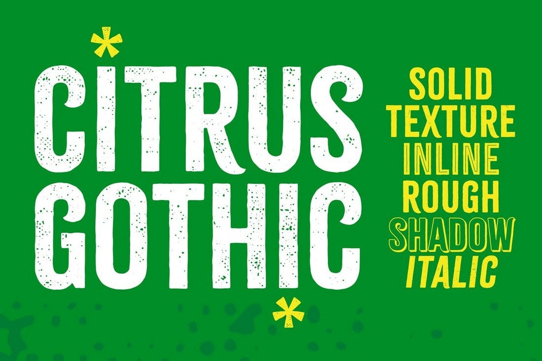 Citrus-Gothic-Font-Family 40+ Best Gothic Fonts design tips