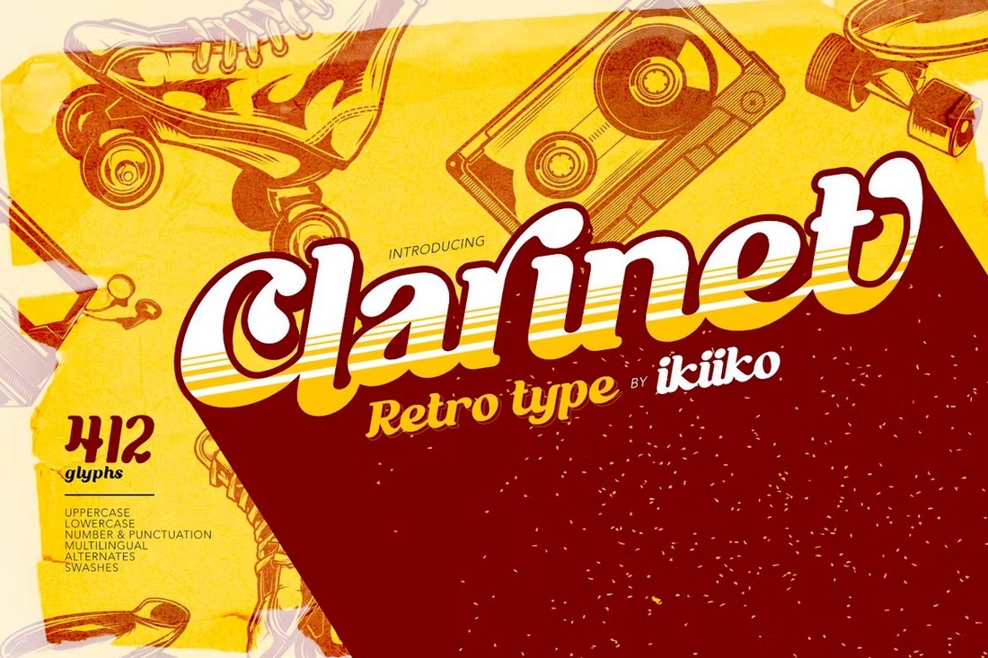 Clarinet - Retro 80s Font