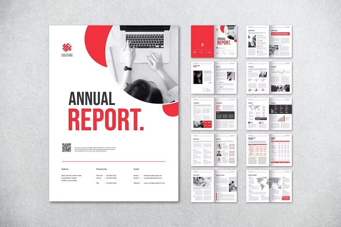 Clean Annual Business Report Template