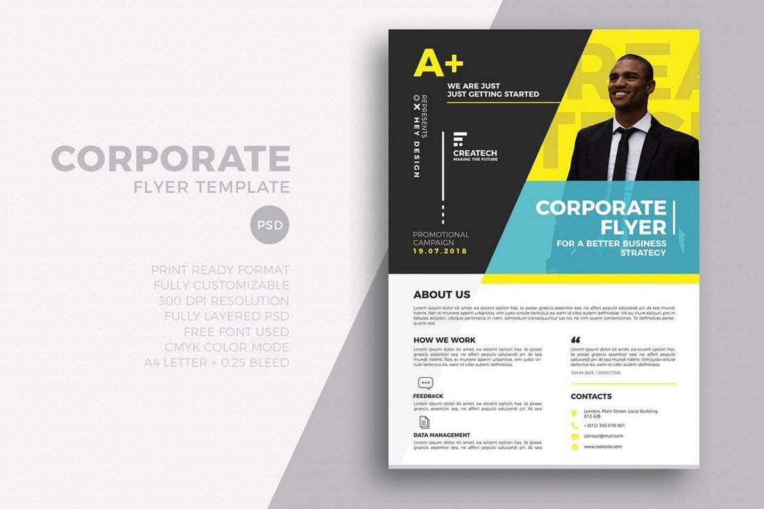 21+ Business Flyer Templates (Word & PSD)  Design Shack For Flyer Template For Microsoft Word